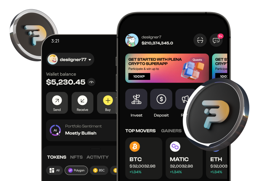 PLENA THE SMARTEST DEFI WALLET APP visual data 8